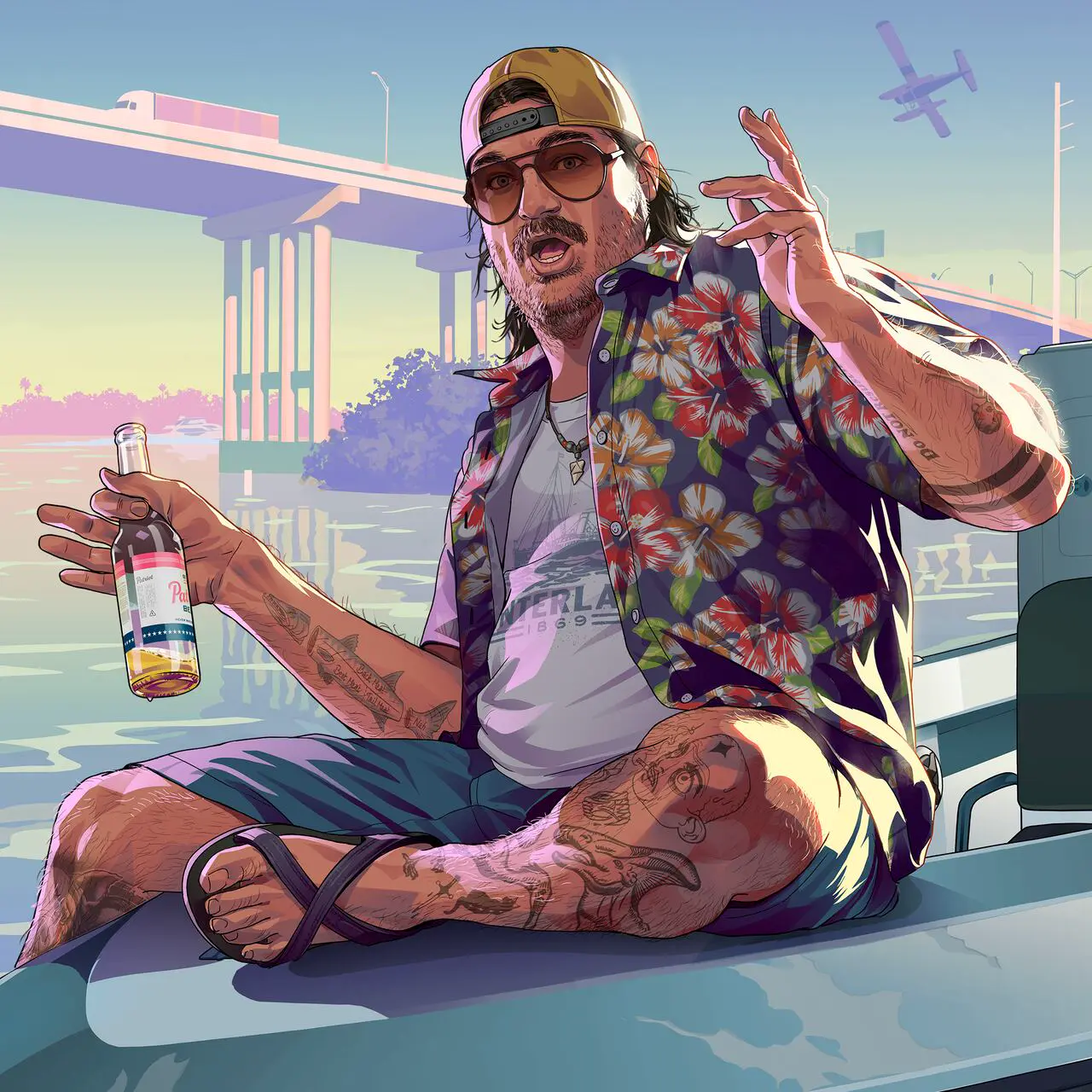 Cal Hampton — official Rockstar artwork
