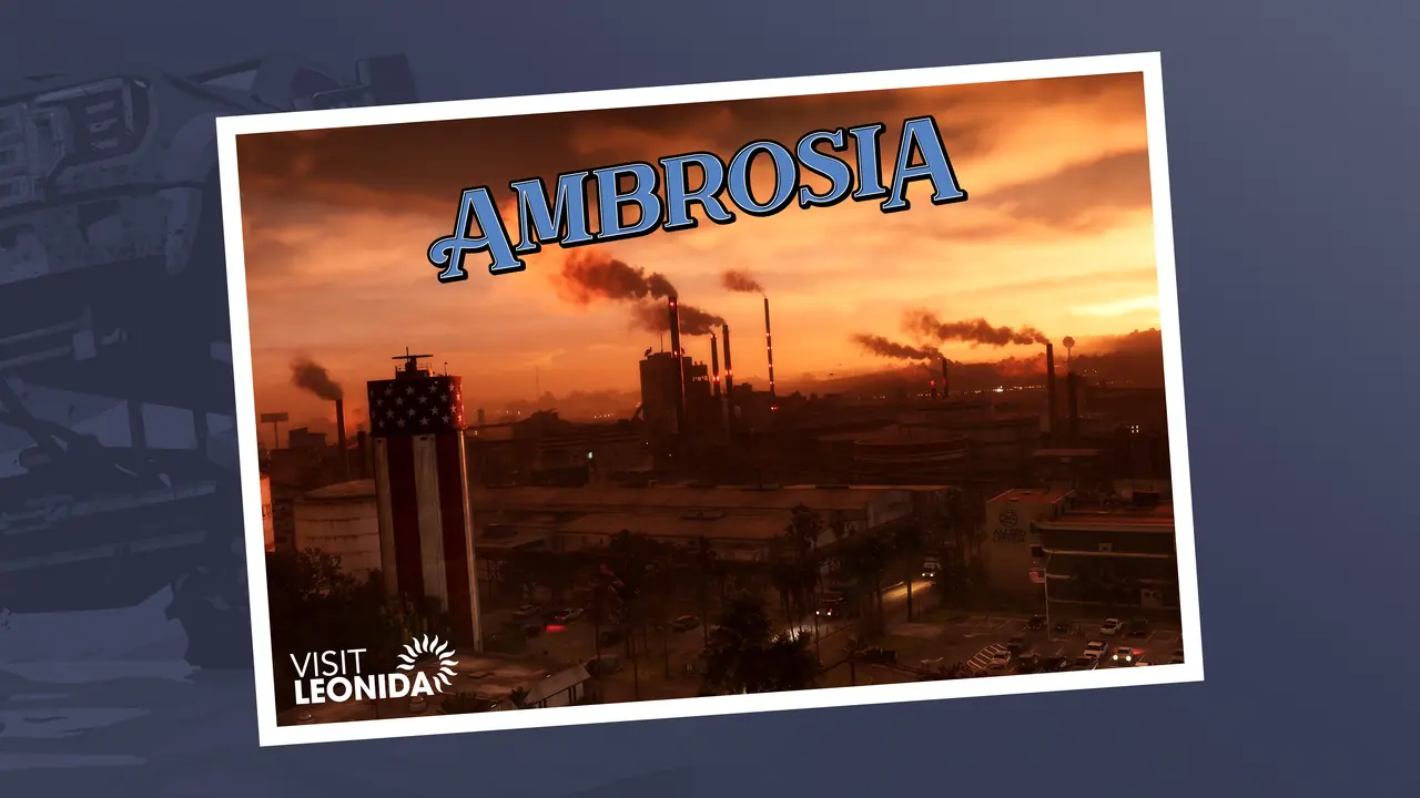 Official Ambrosia postcard artwork