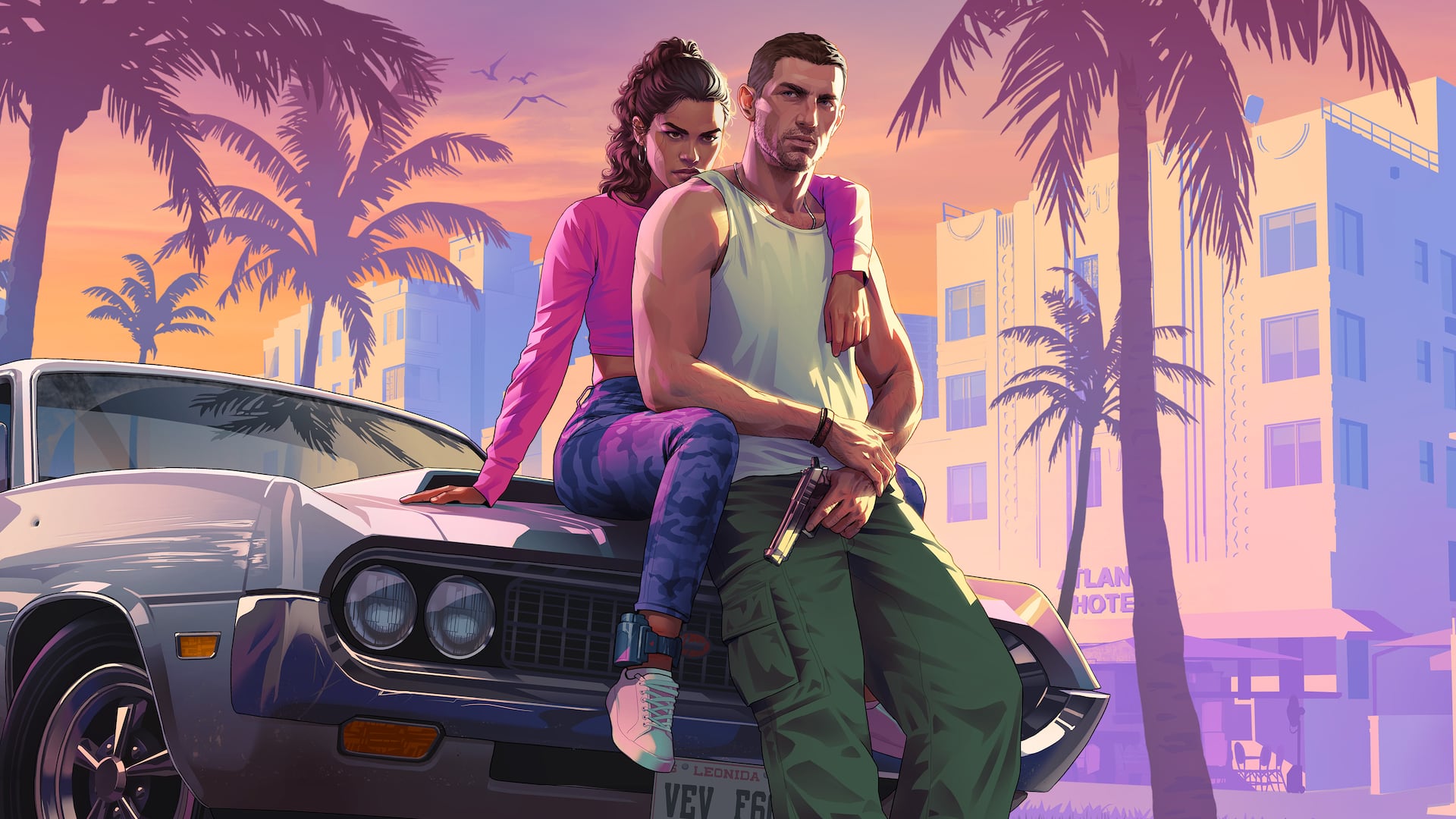 GTA 6 official artwork: Jason and Lucia