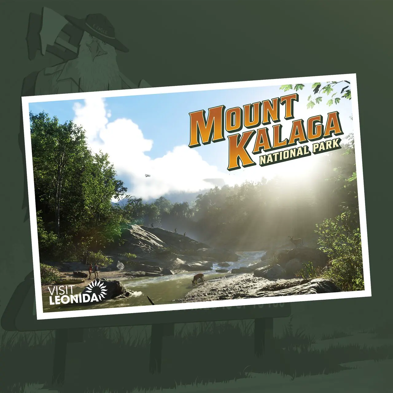 mount kalaga national park postcard